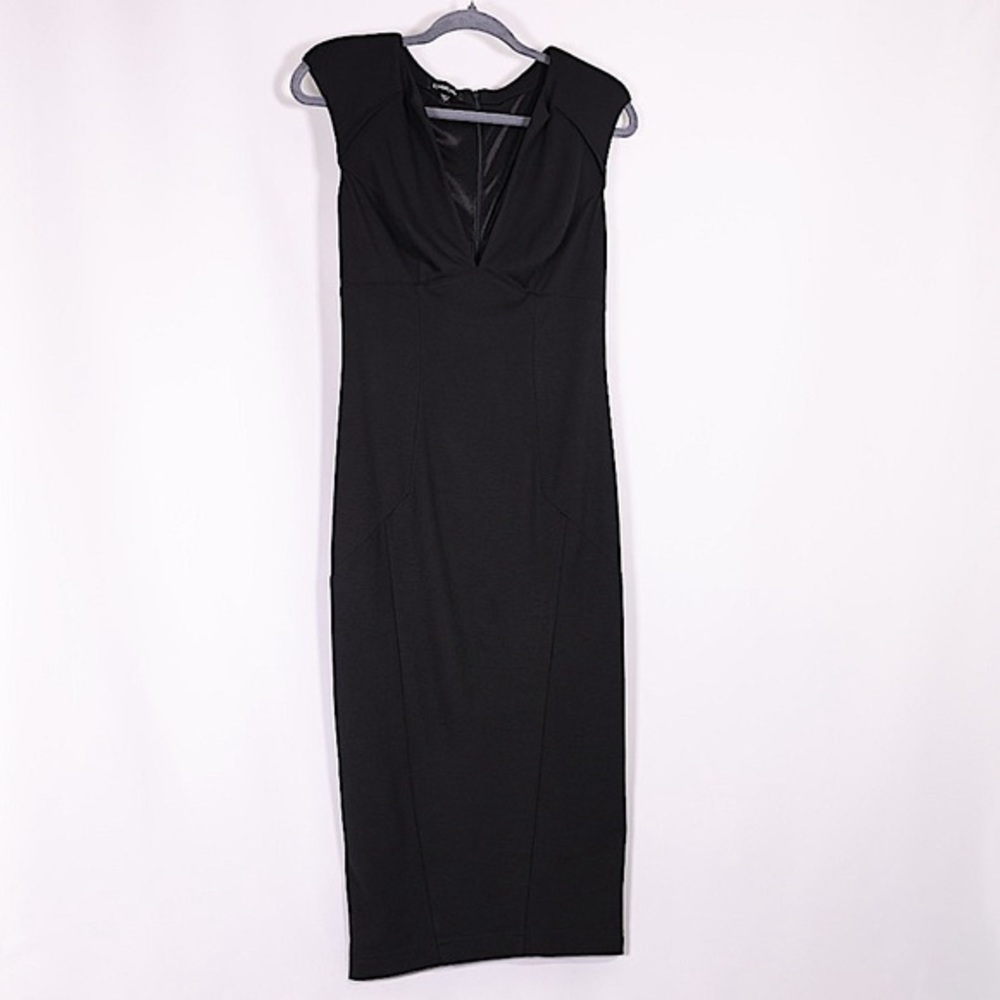 NWOT Bebe maxi black form-flattering dress, sexy black dress women’s size Small